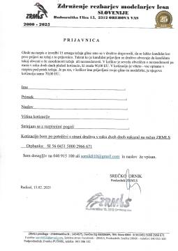 RAZPIS - GLINA - PRIJAVNICA 3